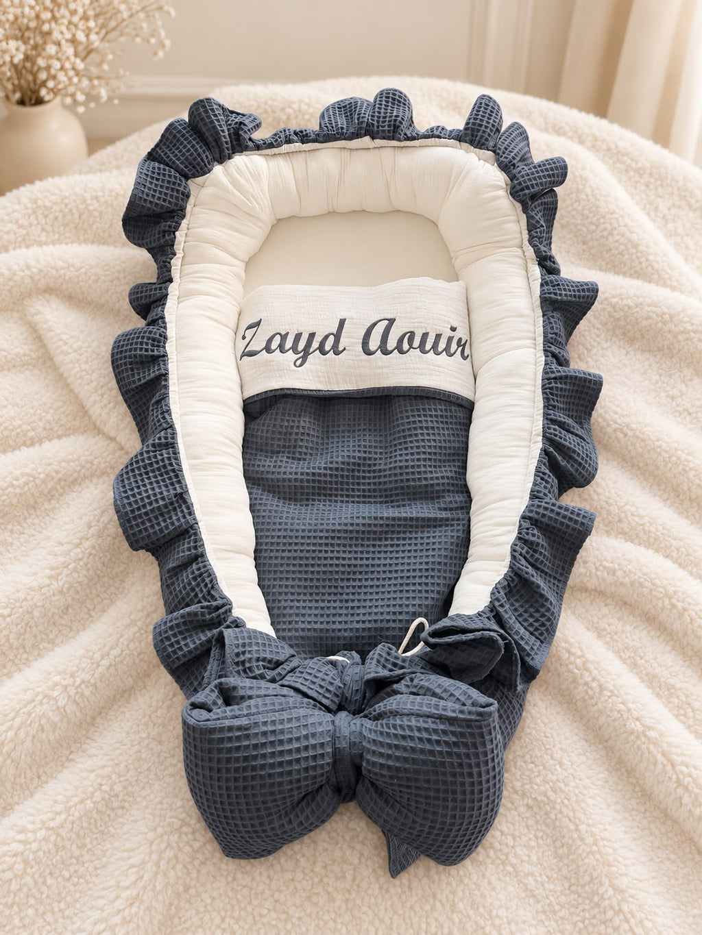Gepersonaliseerd babynestje met dekentje